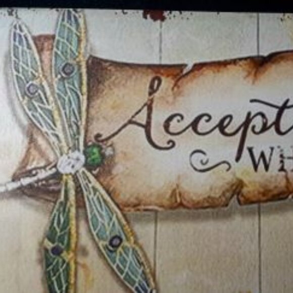 NEW!! Dragonfly: Accept What Is, Let Go of What Was, Have Faith in What Will Be - Picture 4 of 6